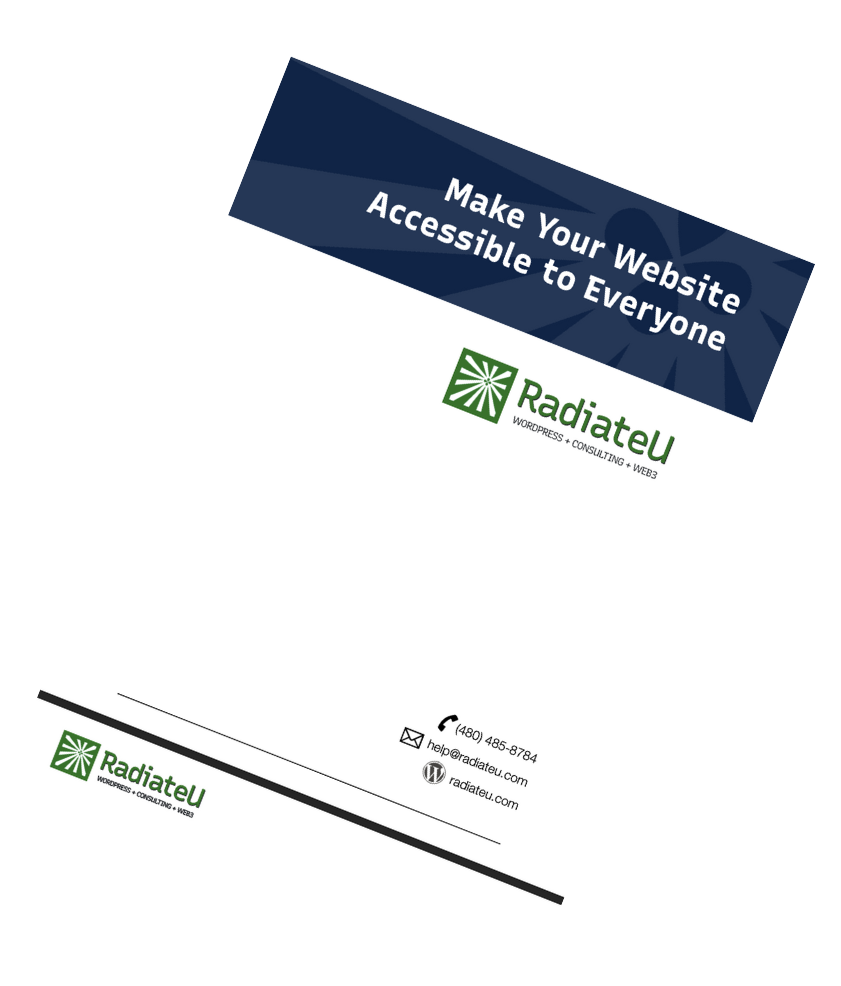 cover of the website accessibility guide.