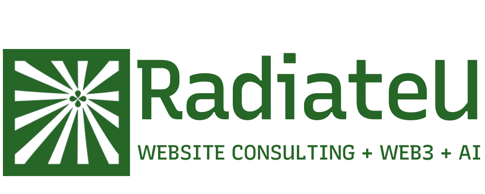 RadiateU Logo Website Consulting, Web3 and AI